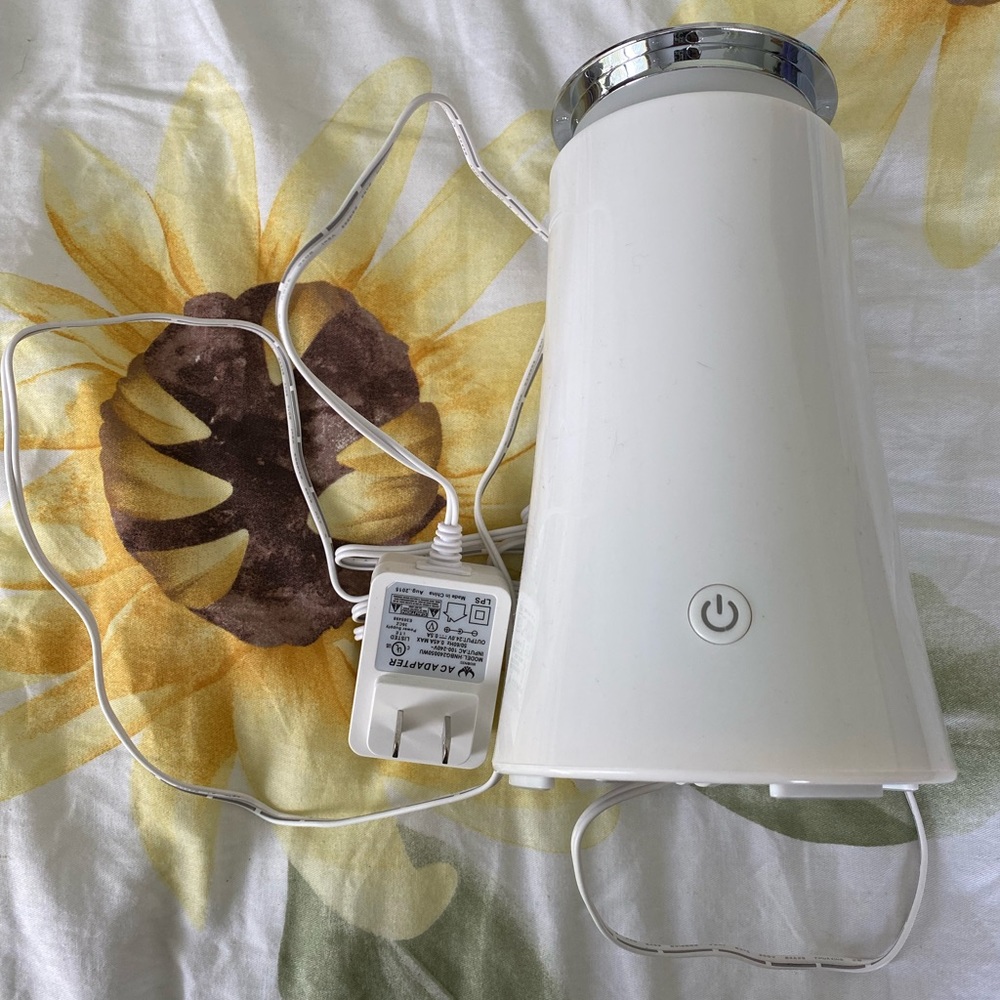 White essential oil diffuser.